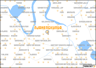 map of NʼJameng Kunda