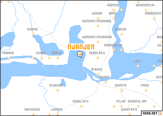 map of Njanjen