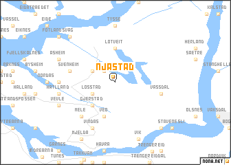 map of Njåstad