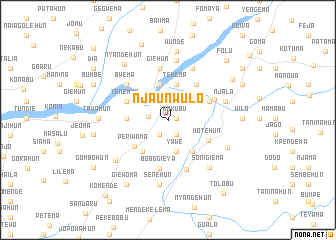 map of Njaunwulo