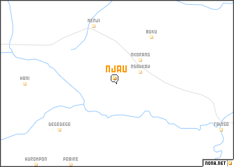 map of Njau