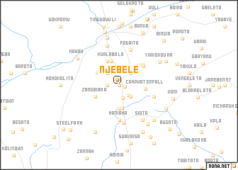 map of Njebele