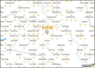 map of Njege