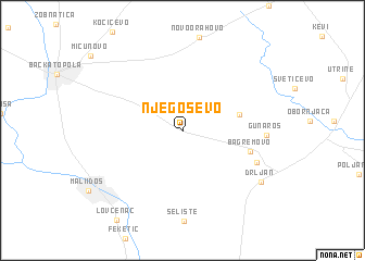 map of Njegoševo