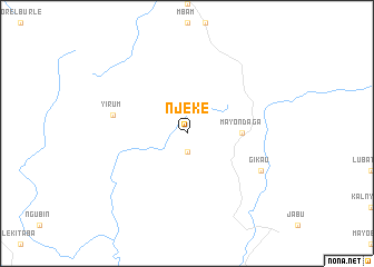 map of Njeke