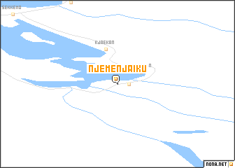 map of Njemenjáiku