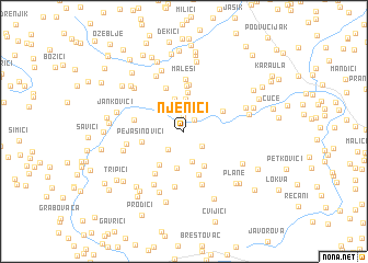 map of Njenići