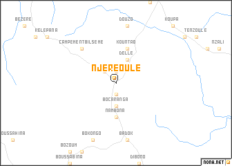 map of Njeréoule