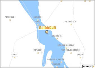 map of Njiddawo