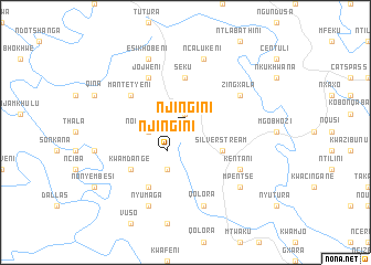 map of Njingini