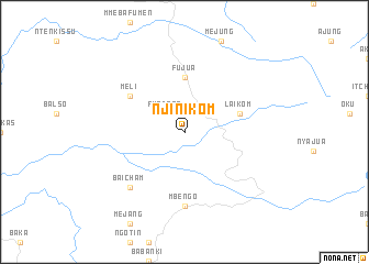 map of Njinikom