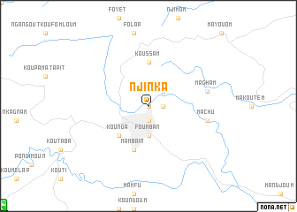 map of Njinka