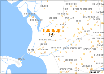 map of Njongon