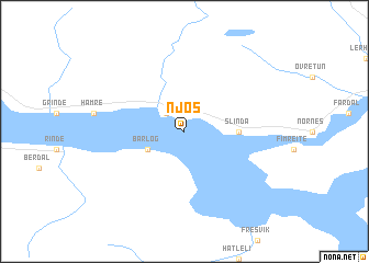 map of Njøs