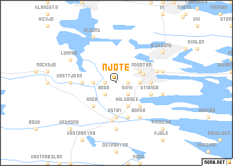 map of Njöte