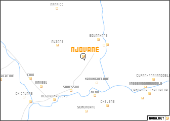 map of Njovane