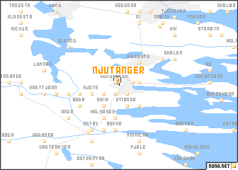 map of Njutånger