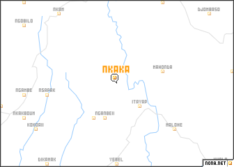 map of Nkaka