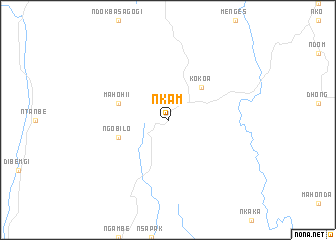 map of Nkam