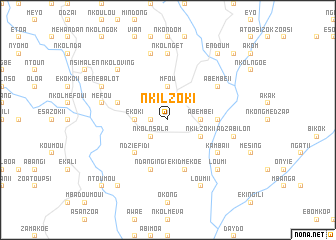 map of Nkilzok I