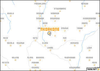 map of Nkoakone