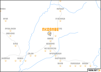 map of Nkoambé