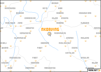map of Nkoaving