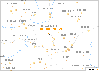 map of Nkodia Nzanzi