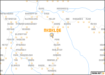 map of Nkok-Loé