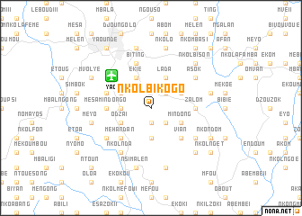 map of Nkolbikogo