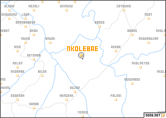 map of Nkolébaé