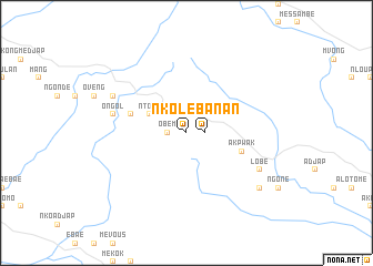 map of Nkoléban