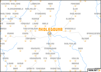 map of Nkolédouma