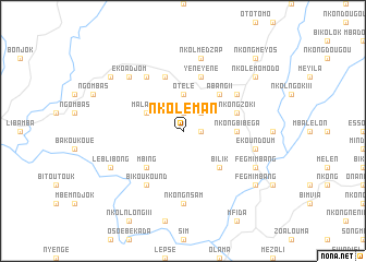 map of Nkoléman