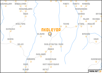 map of Nkoléyop