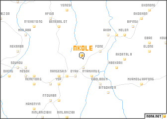 map of Nkolé