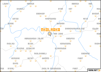 map of Nkolmaka