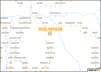 map of Nkolmengoa