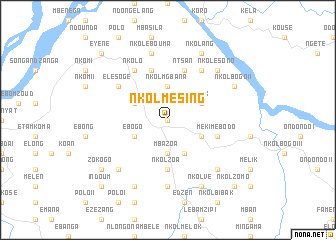 map of Nkolmésing