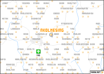 map of Nkolmésing