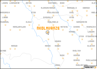 map of Nkolmvanzé