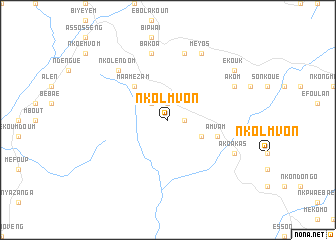 map of Nkolmvon