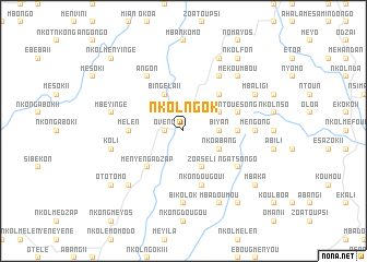 map of Nkolngok