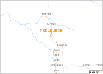 map of Nkoloungé