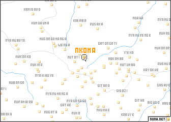 map of Nkoma