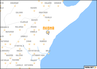 map of Nkoma