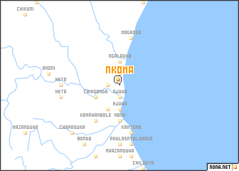 map of Nkoma