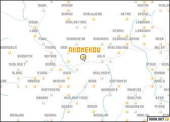 map of Nkomekou