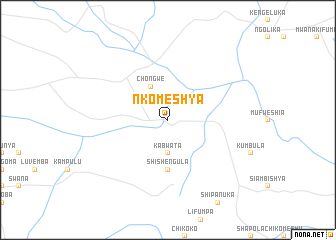 map of Nkomeshya