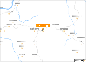 map of Nkomeye